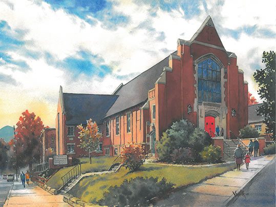 St. Mark's Lutheran Church in downtown Asheville